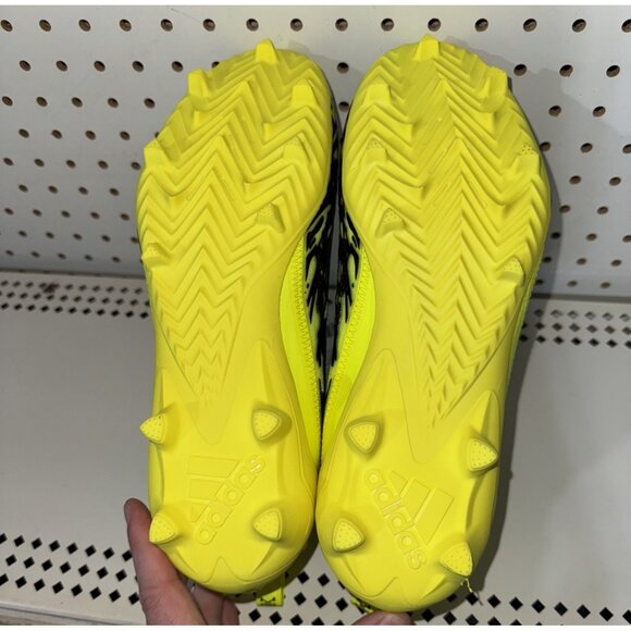 Adidas AdiZero 12.0 Poison Mens Football Cleats Size 11.5 Neon Green Black - Picture 7 of 9